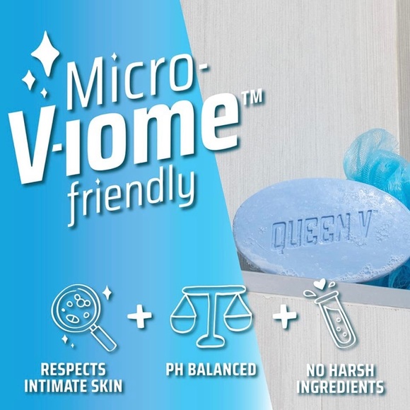 Queen V Cleansing Bar Wild Berry pH Balanced Feminine Soap - Picture 3 of 8